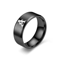 リング イニシャル Obsidian | ブラックフィニッシュ