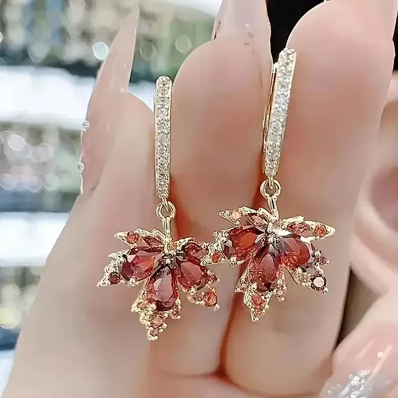 ピアス Leafshine ジルコニア | ゴールド