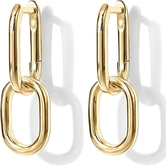 ピアス フープ ペンダント リンク | ゴールド