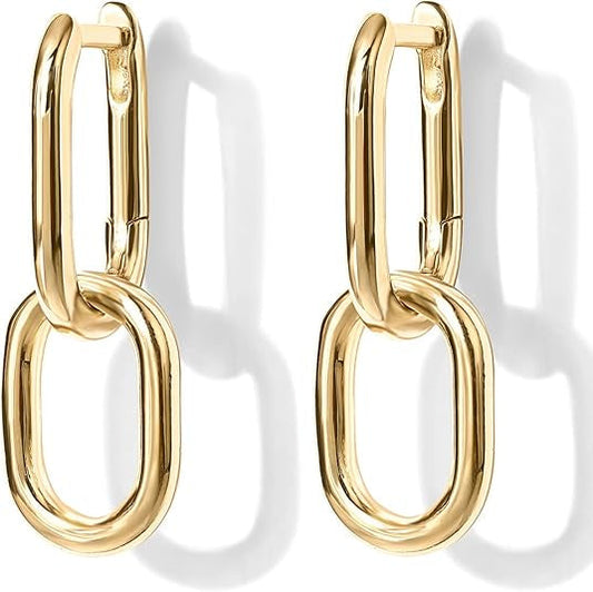 ピアス フープ ペンダント リンク | ゴールド
