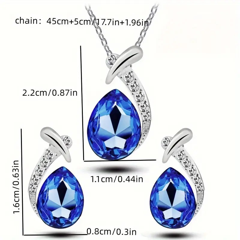 セット ジュエリー Elegancia マーメイド クラシック | ホワイトゴールド