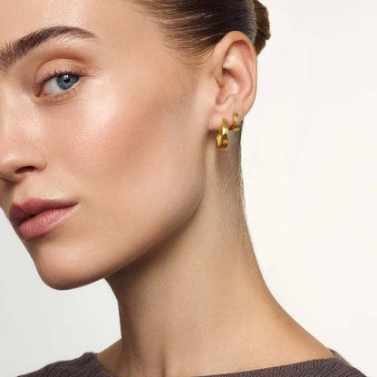 Gia ピアス フープ | ゴールド