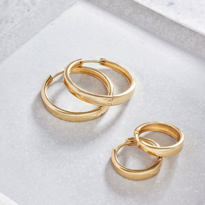 Gia ピアス フープ | ホワイトゴールド