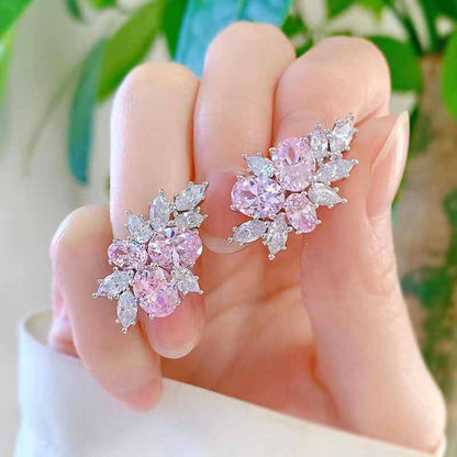 Lyra Blushbloom ピアス | ホワイトゴールド