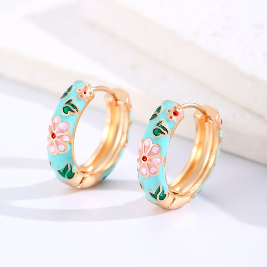 ピアス フープ Florales Coloridos | ゴールド