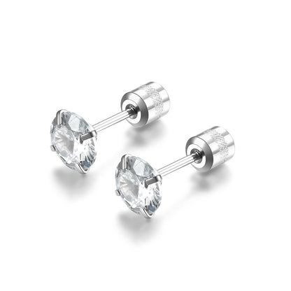 ピアス Solitario クラシック | ホワイトゴールド