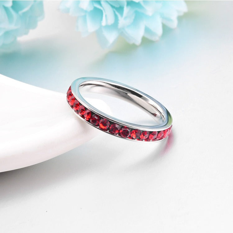 リング エタニティ ルビー | ホワイトゴールド