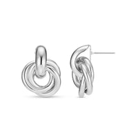 ピアス ステートメント Entrelazados | ホワイトゴールド