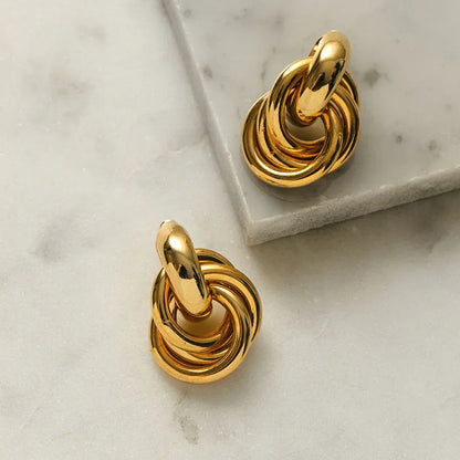 ピアス Entrelazados ステートメント | ゴールド