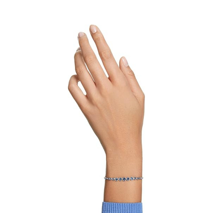 ブレスレット テニス サファイア カット ラウンド | ホワイトゴールド