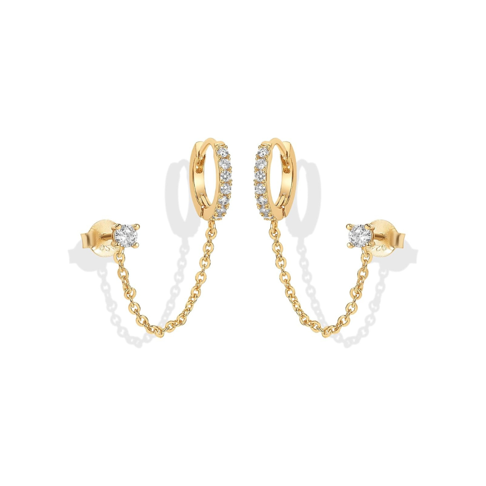 Adella ピアス チェーン | ゴールド