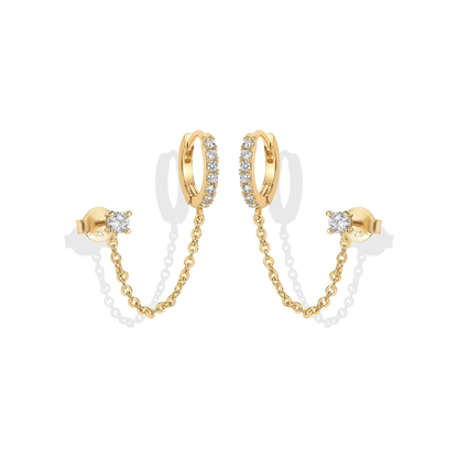 Adella ピアス チェーン | ゴールド