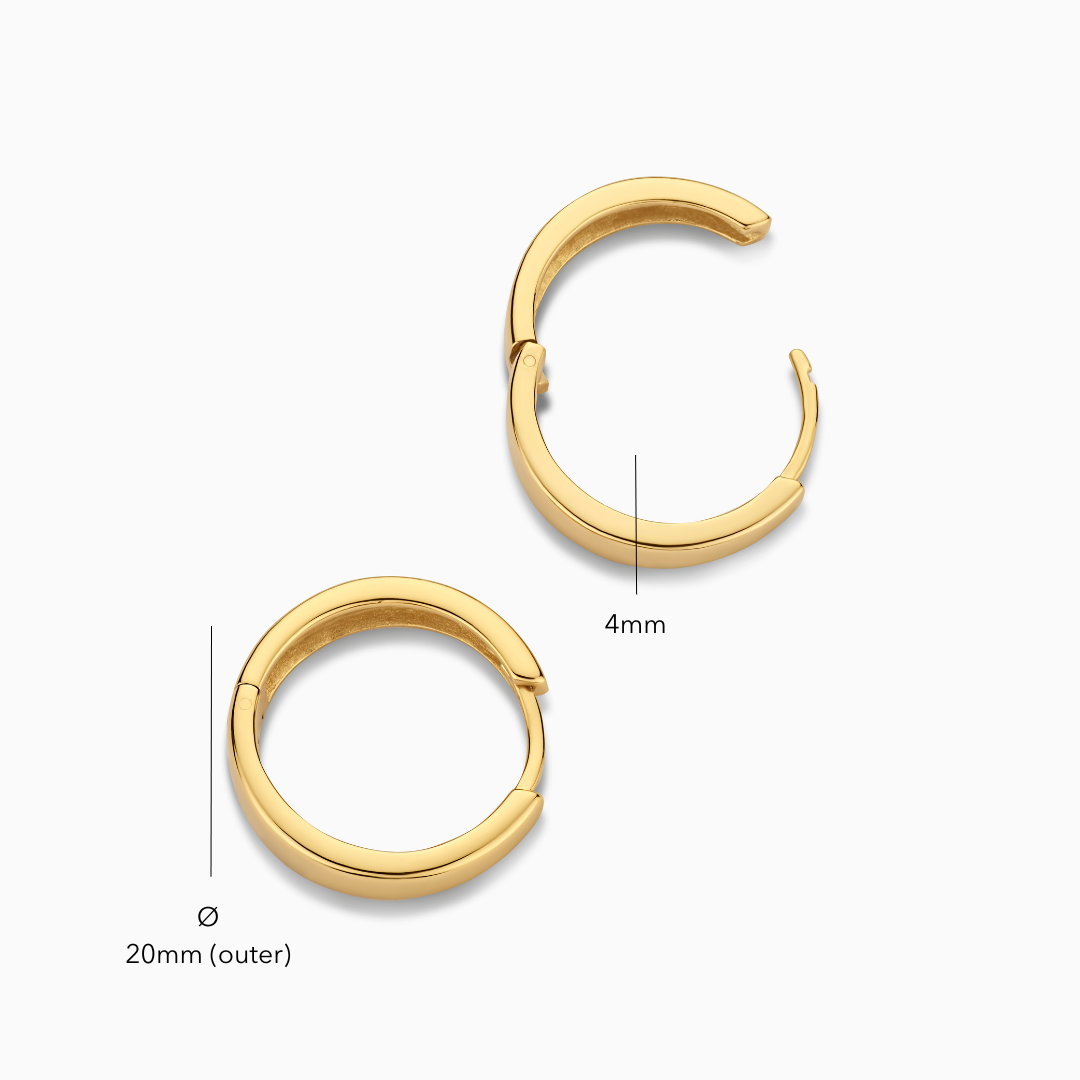 Gia ピアス フープ | ゴールド